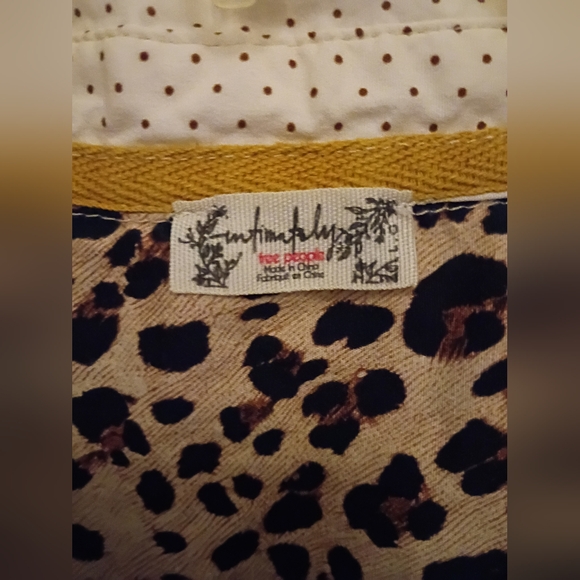 Intimately Free People Leopard Print Pajama Set Women's Sz L - Picture 3 of 7